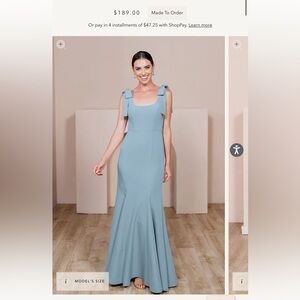 Revelry Dress — Nicole Crepe Dress — French Blue